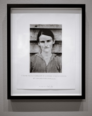 A Matthew Hunt photograph of a Duane Michals photograph of a Sherrie Levine photograph of a Walker Evans photograph