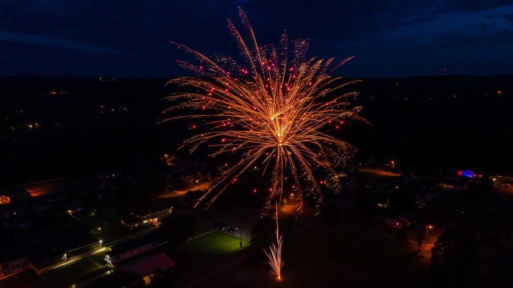 Fireworks near Johnstown, PA