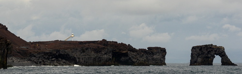 Urðaviti Lighthouse and rock arch